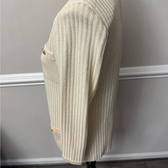 St John jacket 4 Cream Button-Up Women's jacket - Picture 2 of 10